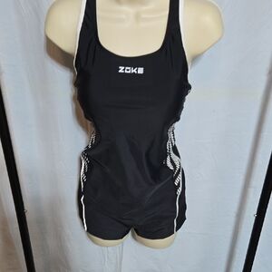 Karrack Women's Athletic One-Piece Swimsuit Quick Dry High Elastic Training Comp